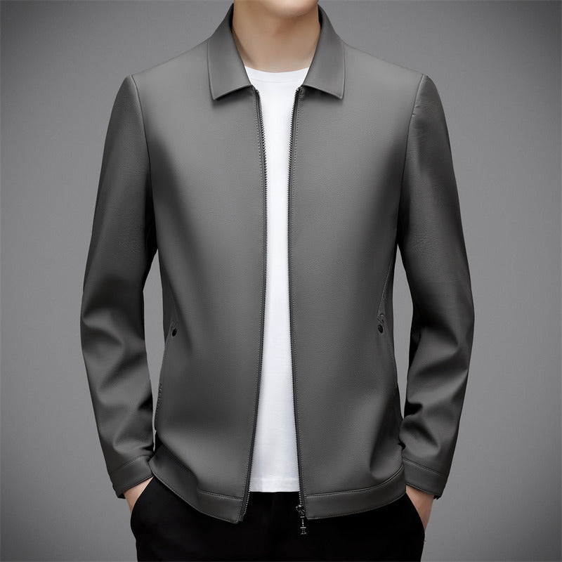 Men&#39;s Insulated Winter Jacket With Zip Closure And Pockets