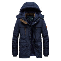 Men&#39;s Winter Parka With Fleece Lining And Faux Fur Hood