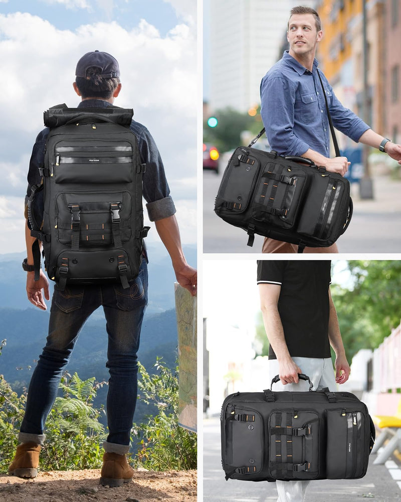 50L Travel Backpack With Shoe Compartment And USB Charging Port