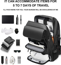 50L Waterproof Travel Backpack With Shoe Compartment And USB Charging Port