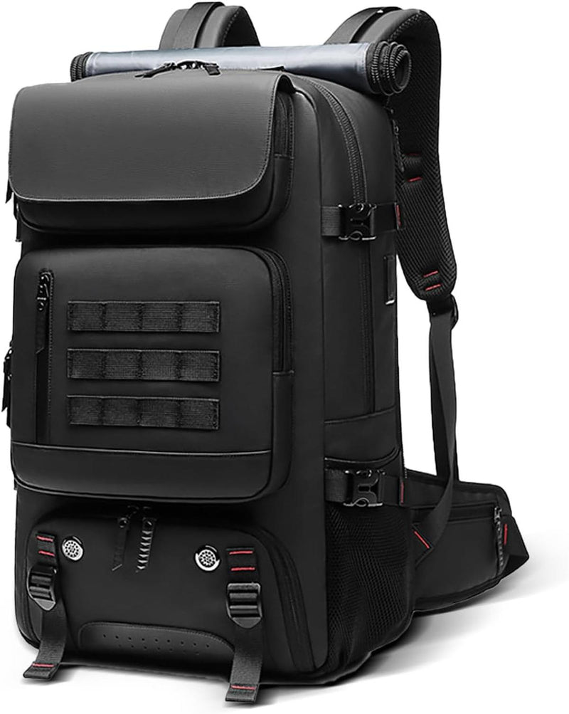 50L Waterproof Travel Backpack With Shoe Compartment And USB Charging Port