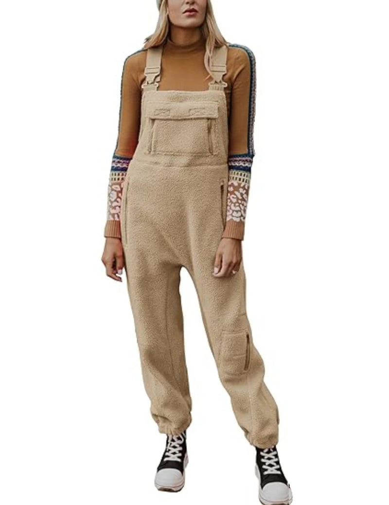 Comfortable Polar Fleece Dungarees With Adjustable Straps