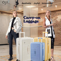 55 Cm Cabin Luggage With 3:7 Split Design And Durable PC Hard Shell