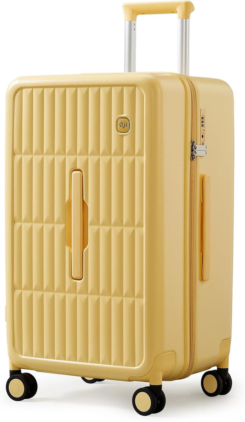 55 Cm Cabin Luggage With 3:7 Split Design And Durable PC Hard Shell