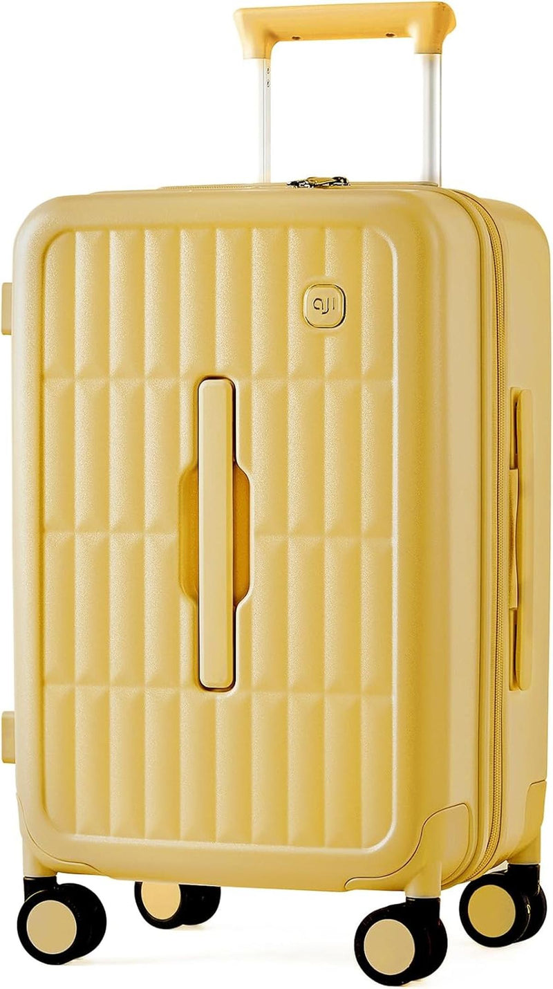 55 Cm Cabin Luggage With 3:7 Split Design And Durable PC Hard Shell