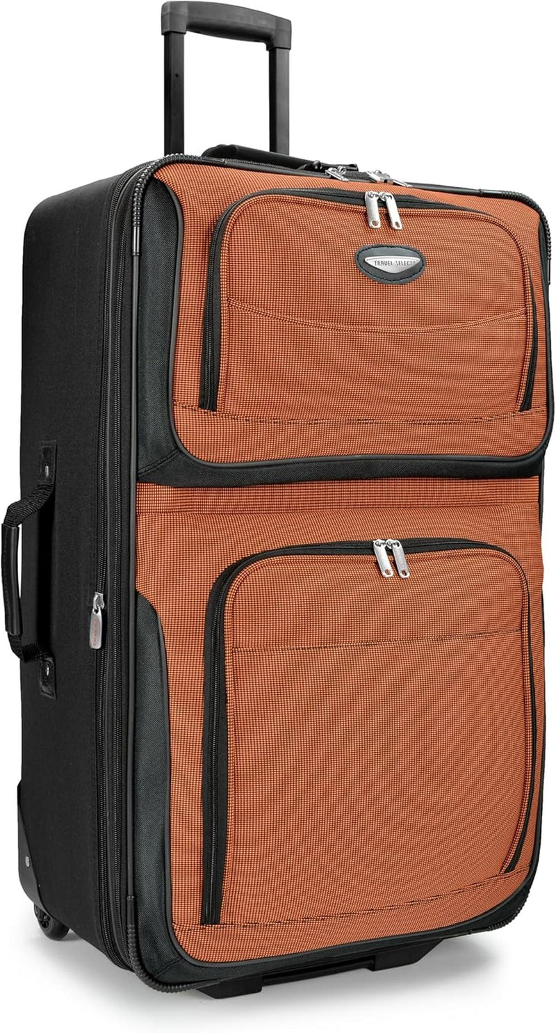 8-Piece Softshell Luggage Set With Packing Cubes And TSA Lock
