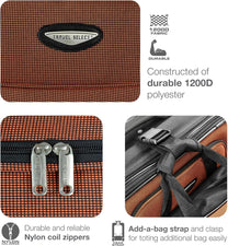 8-Piece Softshell Luggage Set With Packing Cubes And TSA Lock