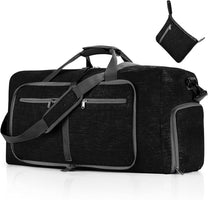 Foldable Waterproof Travel Duffle Bag With Shoe Compartment