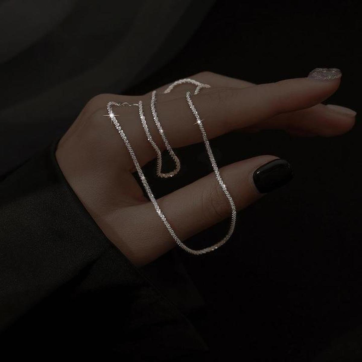 925 Sterling Silver Necklace Set - 2 Pieces