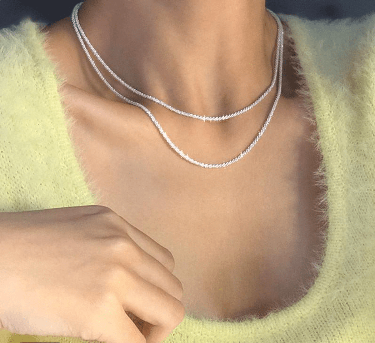 925 Sterling Silver Necklace Set - 2 Pieces