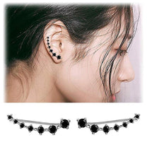 925 Sterling Silver Zircon Star Stud Earrings For Women