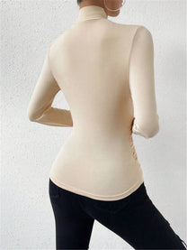 A-symmetrical Cinched Longsleeve Shirt