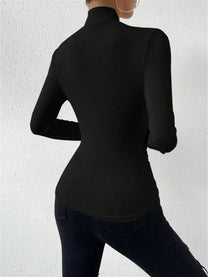 A-symmetrical Cinched Longsleeve Shirt