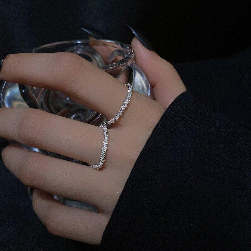 Adjustable 925 Silver Star Ring