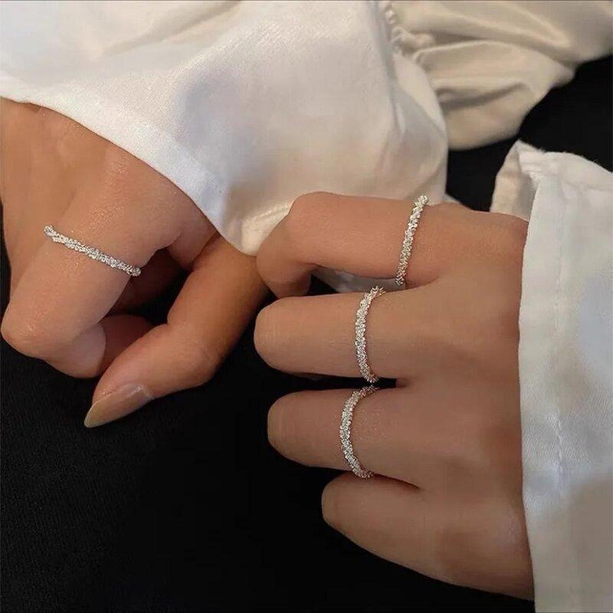 Adjustable 925 Silver Star Ring