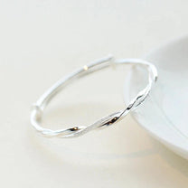 Adjustable 925 Sterling Silver Geometric Bracelet