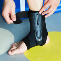 Adjustable Ankle Support Brace With Dual Plates