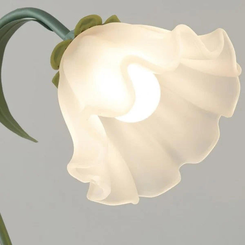 Adjustable Floral LED Table Lamp With Flexible Stem