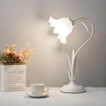 Adjustable Floral LED Table Lamp With Flexible Stem