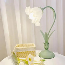 Adjustable Floral LED Table Lamp With Flexible Stem