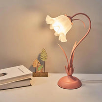 Adjustable Floral LED Table Lamp With Flexible Stem