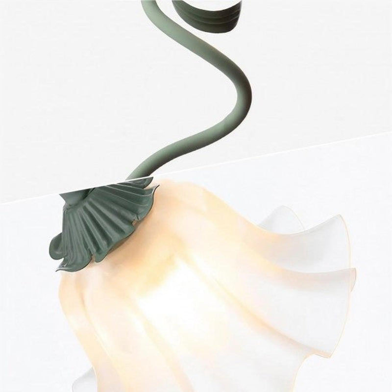 Adjustable Floral LED Table Lamp With Flexible Stem