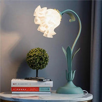 Adjustable Floral LED Table Lamp With Flexible Stem