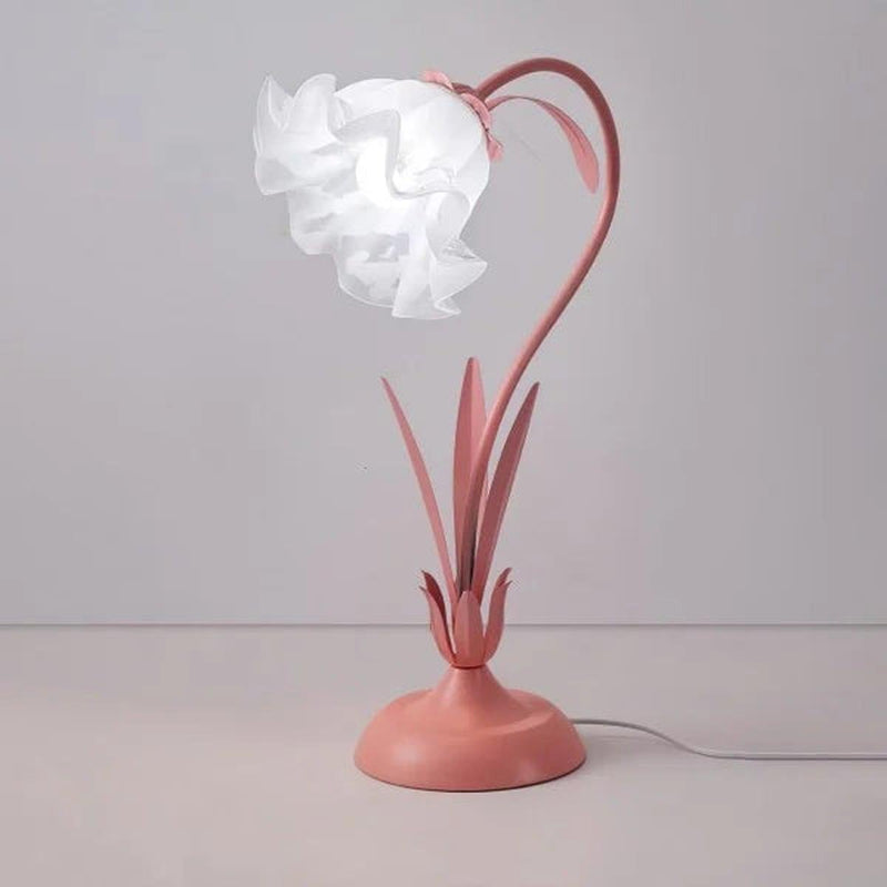 Adjustable Floral LED Table Lamp With Flexible Stem