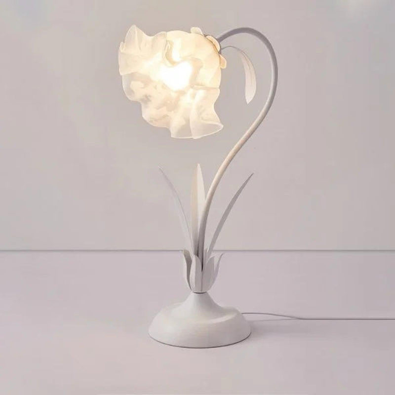 Adjustable Floral LED Table Lamp With Flexible Stem