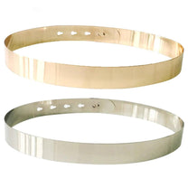 Adjustable Gold-Silver Metal Waist Belt For Women