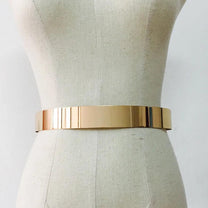 Adjustable Gold-Silver Metal Waist Belt For Women