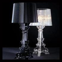 Adjustable Height Baroque Table Lamp With Acrylic Design