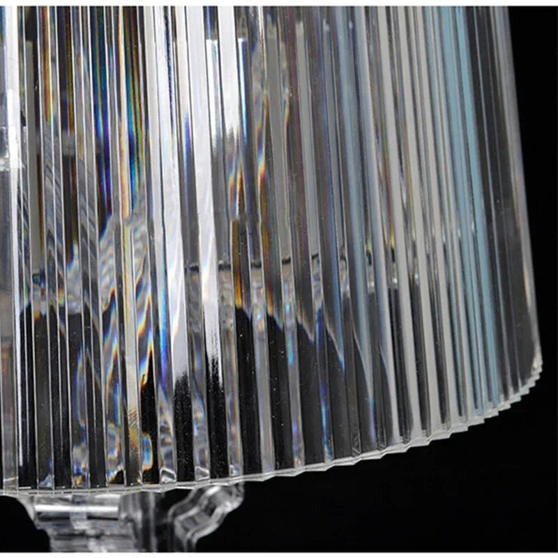 Adjustable Height Baroque Table Lamp With Acrylic Design
