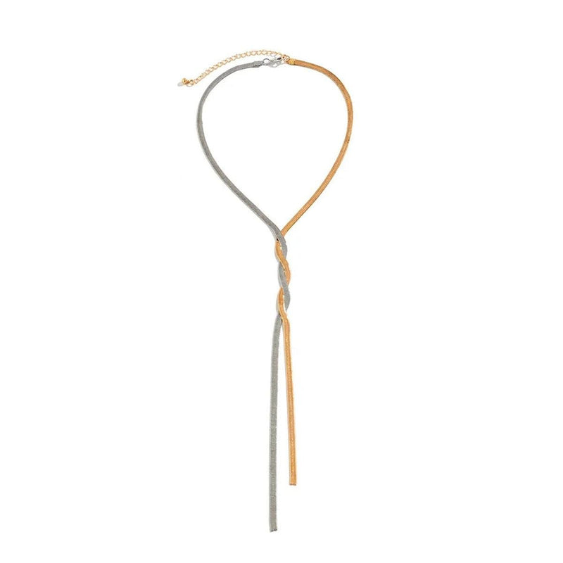 Adjustable Long Snake Chain Necklace For Women