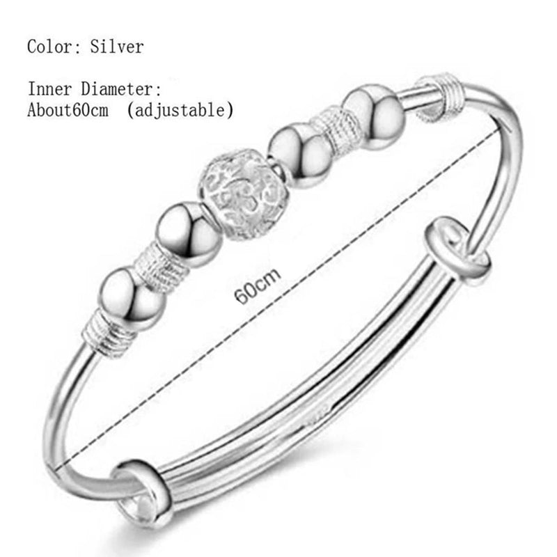 Adjustable Silver Pearl Bracelet Hypoallergenic 925