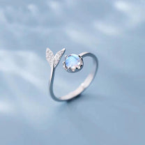 Adjustable Sterling Silver Moonstone Ring