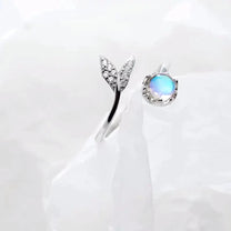Adjustable Sterling Silver Moonstone Ring
