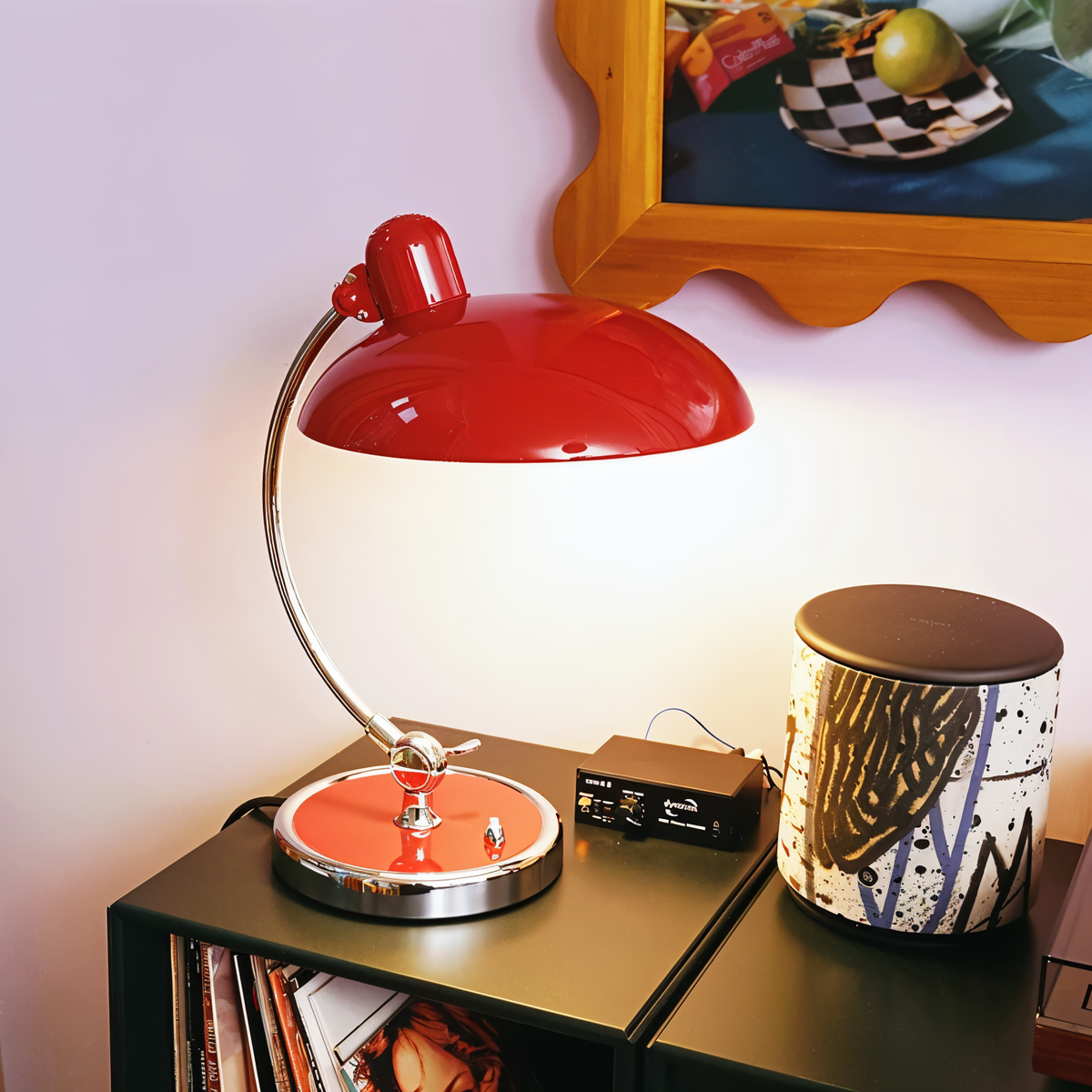 Adjustable Vintage Iron Desk Lamp With LED Compatibility