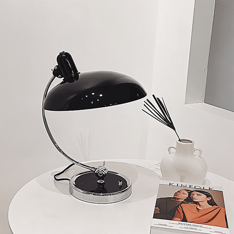 Adjustable Vintage Iron Desk Lamp With LED Compatibility