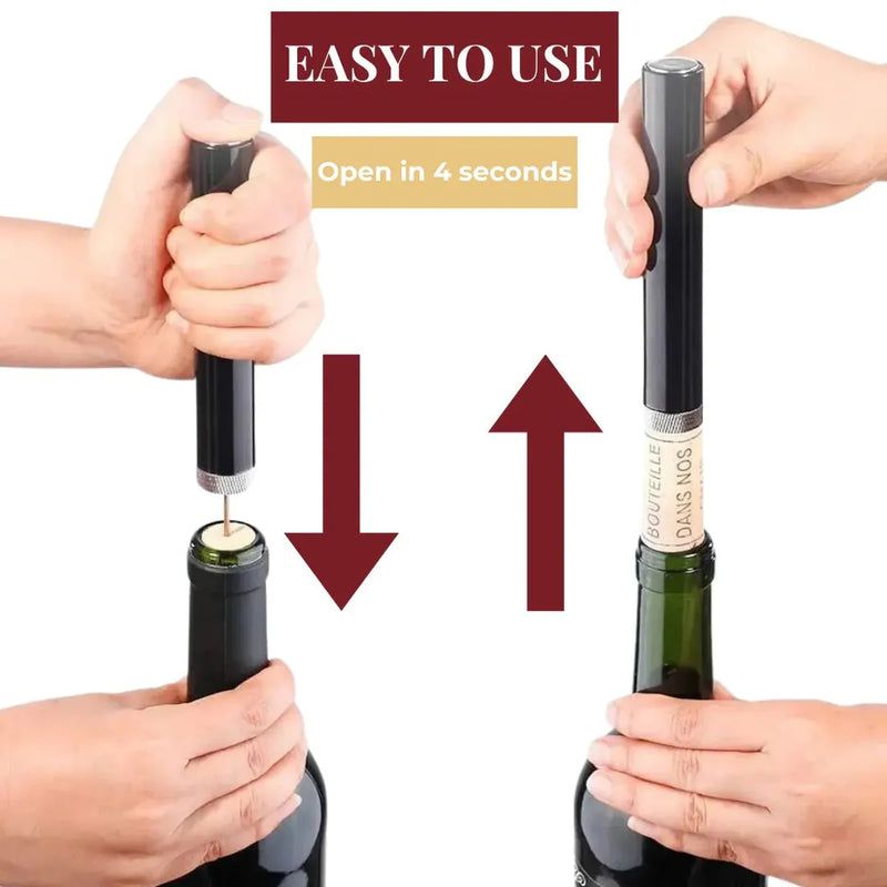 Air Pressure Wine Opener For Effortless Bottle Opening