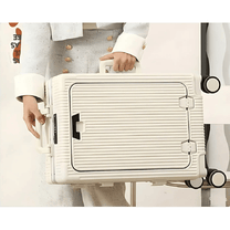 Aluminium Frame Hand Luggage Suitcase With USB Ports And 360° Spinner Wheels
