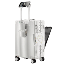 Aluminium Frame Hand Luggage Suitcase With USB Ports And 360° Spinner Wheels