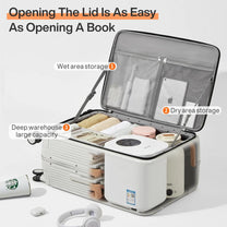 Aluminium Frame Hard Shell Suitcase With USB Port And Cup Holder