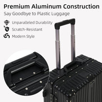 Aluminium Hand Luggage With TSA Lock And Silent Spinner Wheels