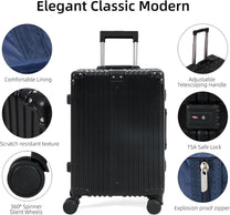 Aluminium Hand Luggage With TSA Lock And Silent Spinner Wheels