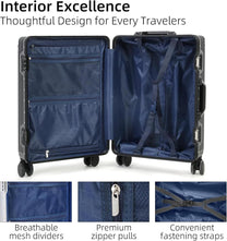 Aluminium Hand Luggage With TSA Lock And Silent Spinner Wheels