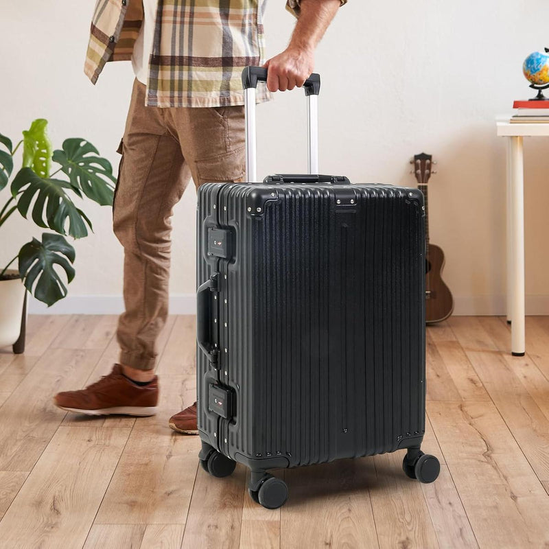 Aluminium Hand Luggage With TSA Lock And Silent Spinner Wheels