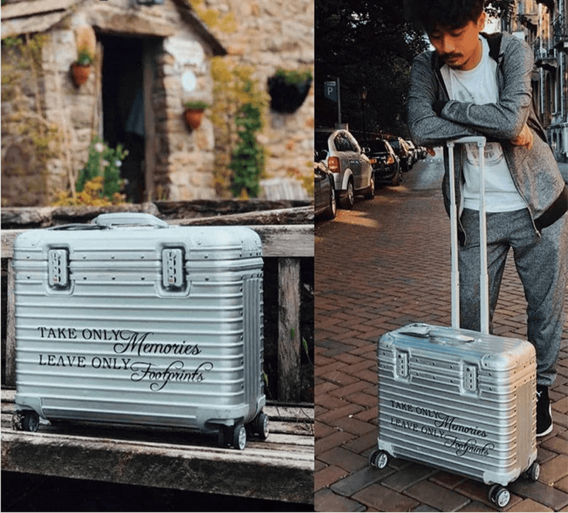 Aluminium-Magnesium Hard Shell Suitcase With 360° Spinner Wheels