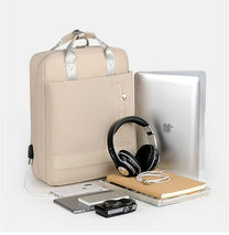 Anti-Theft Backpack With Hidden Zippers And USB Charging