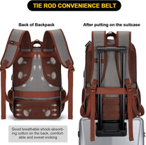Anti-Theft Canvas Laptop Backpack With USB Port For Laptops Up To 17.3 Inches